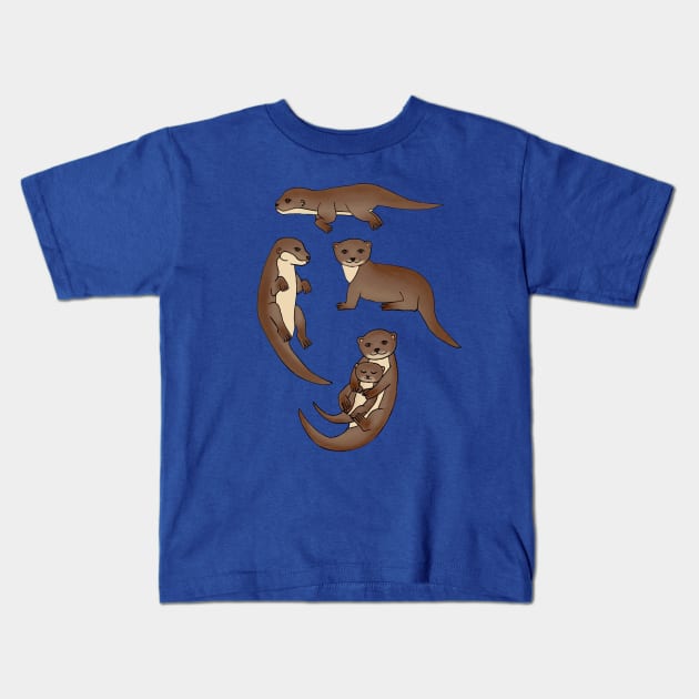 How We Love Each Otter Kids T-Shirt by tangerinetane